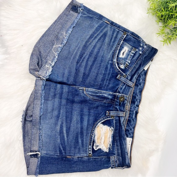 Rag & Bone Woodstock Denim Shorts Size 25 Distressed Blue Jean Shorts fo… - Picture 2 of 11